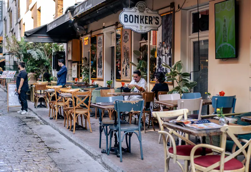 Karaköy'de bir kafe